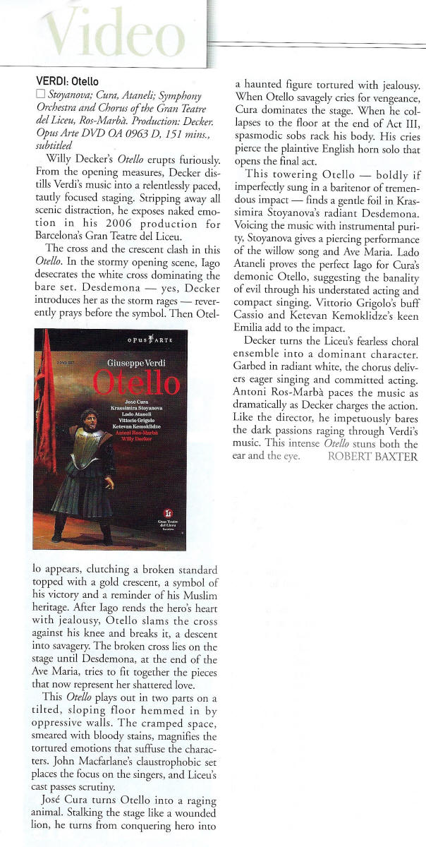 DVD - Otello (Barcelona)